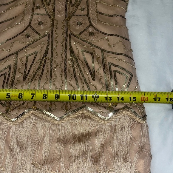 1920s-Inspired Sequined Fringe Midi Dress XS - Picture 14 of 15